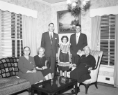 Governor Charley Johns and family at home in Starke