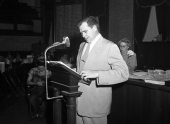 Man speaking in the legislative session