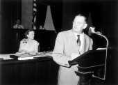 Man speaking in the legislative session