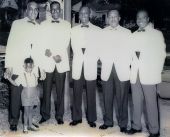 Elihu McCoy with groomsmen on his wedding day.