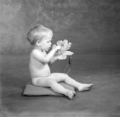 Portrait of 2 year old Mark Cochran - Tallahassee, Florida.