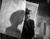 Portrait of painter Nancy Reid Gunn - Tallahassee, Florida.