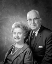 Portrait of Florida Supreme Court Justice E. Harris Drew with his wife Edith - Tallahassee, Florida.