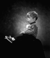 Portrait showing the 18 month old son of Vivian Seals - Tallahassee, Florida.