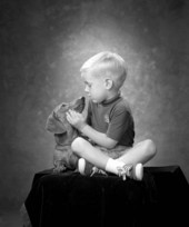 Portrait of Brandon Sweat with a dog - Tallahassee, Florida.