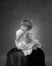 Portrait of 3 year old Kelly Parker - Tallahassee, Florida.
