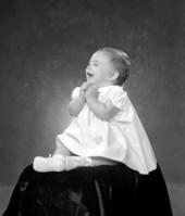 Portrait of 7 month old Sarah Cherry - Tallahassee, Florida.