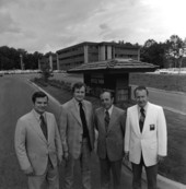 Portrait of Winewood Construction Co. executives at the Winewood Office Park in Tallahassee, Florida.
