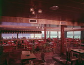 Interior view of a motel lounge in Florida.