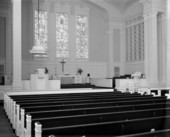 Interior view of the Trinity United Methodist Church at 120 W. Park Ave. in Tallahassee, Florida.