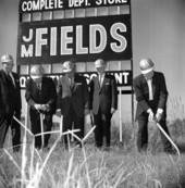 Groundbreaking for J.M. Fields discount dept. store in Tallahassee, Florida.