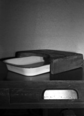 Makeshift bedpan.