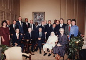 Group portrait at the Governor's Club during 2nd Annual Dinner of the Florida Supreme Court Historical Society in Tallahassee, Florida.