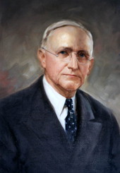 Painted portrait of Florida's 39th Supreme Court Justice Armstead Brown.