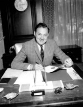 Governor Claude Kirk at his desk - Tallahassee, Florida