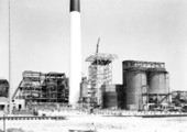 Construction at the Buckeye Cellulose plant.