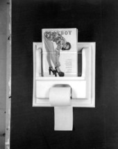 Toilet paper holder and magazine rack by Appolo Plastics