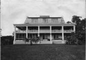 House and lawn facing bay