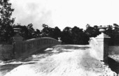 New bridge on west line of Charles Deering's reservation