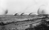Remains of a bridge