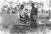 Seminole Josie Billie with family and dog