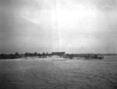 Village viewed from offshore