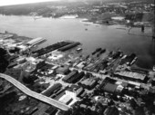 Aerial view, showing the harbor - Jacksonville, Florida.