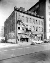 Fred Malliki's building with a restaurant