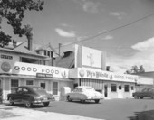Pig 'N Whistle restaurant building.