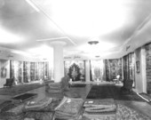 Rhodes furniture store's persian rugs.