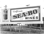 Sea-Bo Wine billboard - Jacksonville, Florida.