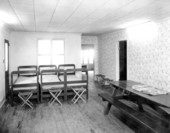Inside camp house sponsored by the Great Southern Trucking Company