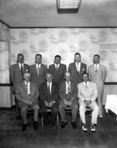 Men at the Gulf Oil luncheon