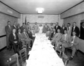 Men at the Gulf Oil luncheon.