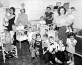 Northshore Baptist Church women and toddlers