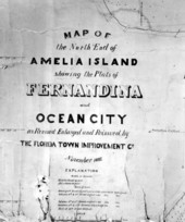Cover of map showing plats.