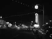 Downtown Christmas lights on Monroe St. in Tallahassee, Florida.