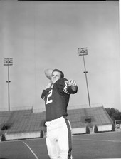 Portrait of FSU football quarterback Gene McCormick in Tallahassee, Florida.
