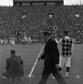 FSU head football coach Bill Peterson on sideline during game against Mississippi Southern in Tallahassee.