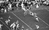 FSU E Don Floyd catching a pass during game in Tallahassee against UF.