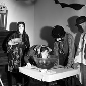 Bobbing for apples during the Golden Age Halloween Party at the Palmer Munroe Center in Tallahassee.