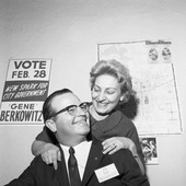 New City Commissioner Gene Berkowitz with his wife in Tallahassee.