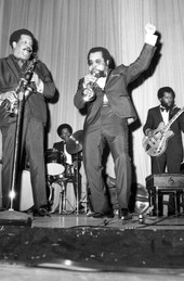 Cannonball Adderley Quintet playing sell-out concert at FAMU in Tallahassee.