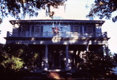 Close-up view of the historic Brokaw-McDougall House in Tallahassee, Florida.