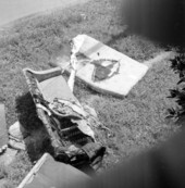 View showing mattress and couch damaged during fire to house at 601 W. Carolina St. in Tallahassee, Florida.