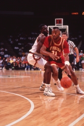 Scene from FSU basketball game against the University of Miami.