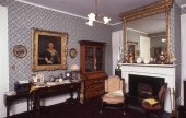 Interior view showing study in the Knott House Museum at 301 E. Park Ave. in Tallahassee, Florida.