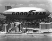 The Goodyear blimp - Miami Beach, Florida
