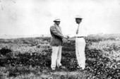 Sealing the deal to build the dog racetrack - Miami Beach, Florida