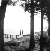 View of water and a dock on the side of U.S. Highway 1 - Indian River County, Florida